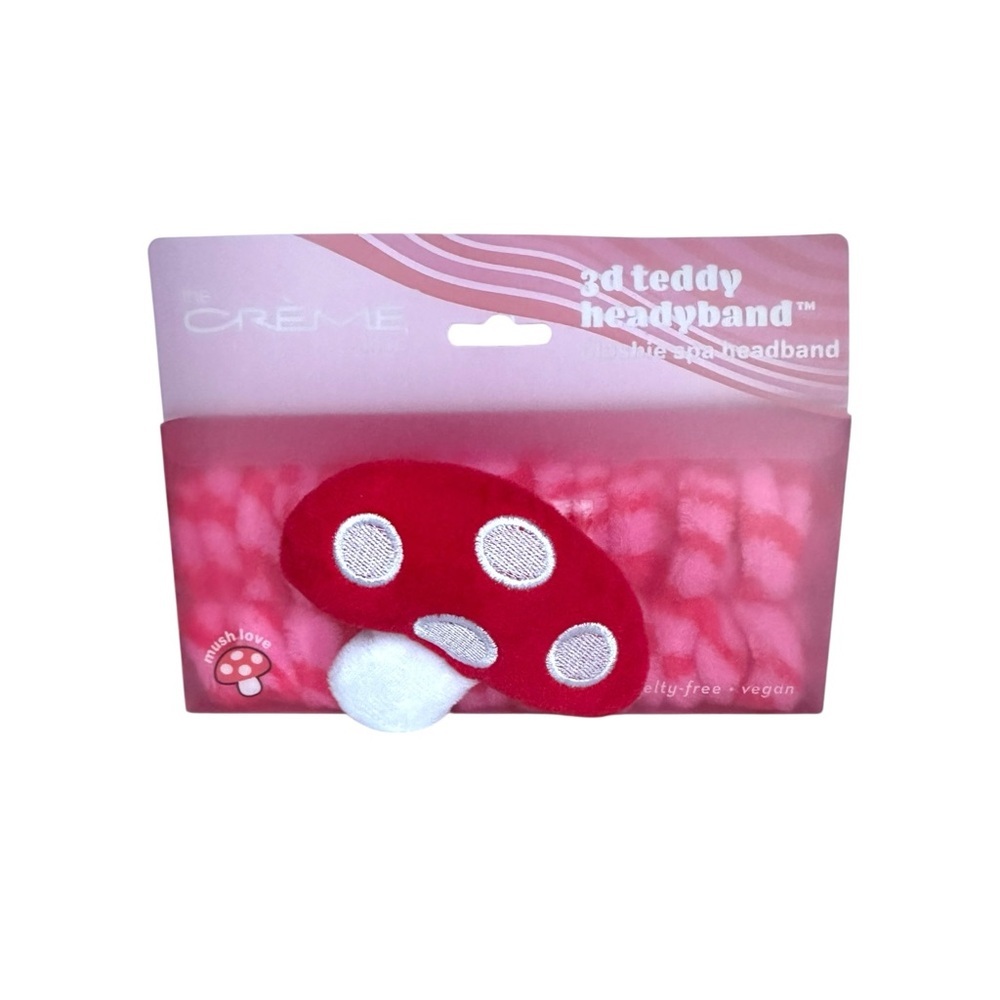 The Creme Shop 3D Teddy Spa Headband - Mushroom